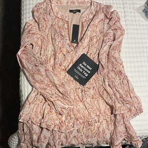 Lulus Variah pale pink dress NWT